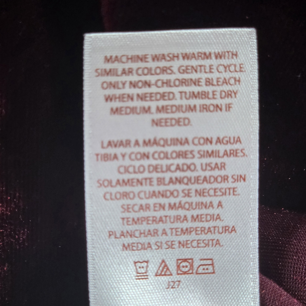 Fred David Velvet Wine Blouse - Picture 4 of 6